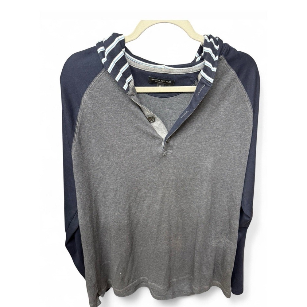 Banana Republic Luxury Touch Long Sleeve Hooded Pullover  Men's XL
